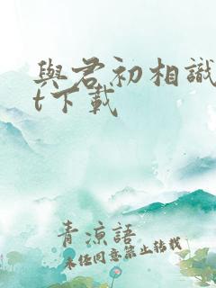 与君初相识txt下载