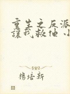 重生之反派大佬让我救他 小说