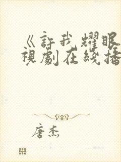 《许我耀眼》电视剧在线播放27集免费