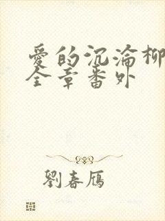 爱的沉沦柳如眉全章番外