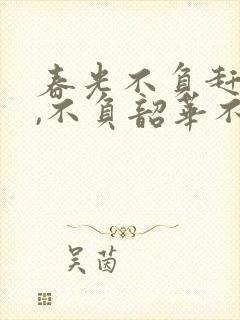 春光不负赶路人,不负韶华不负卿