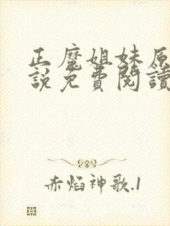 正魔姐妹原著小说免费阅读