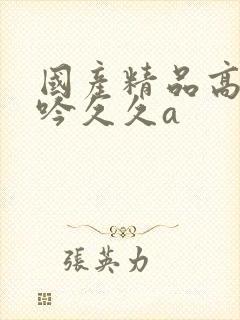 国产精品高潮呻吟久久a