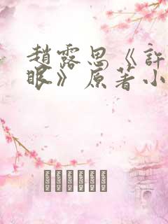 赵露思《许我耀眼》原著小说