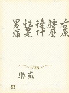 男性后腰右侧疼痛是什么原因