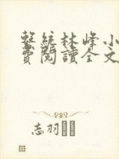 系统林峰小说免费阅读全文最新章节