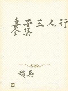 妻子三人行小说全集