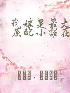 我娘是最大方的原配小说在线阅读