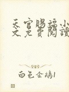 天官赐福小说全文免费阅读未删减无弹窗笔