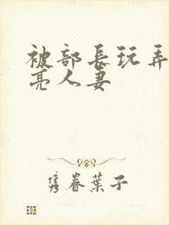 被部长玩弄的漂亮人妻