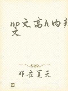 np文高h肉辣文