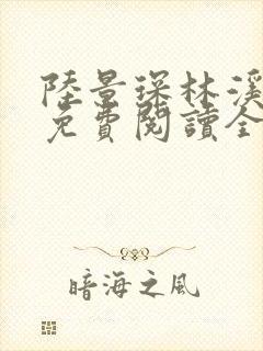 陆景琛林溪小说免费阅读全文最新章