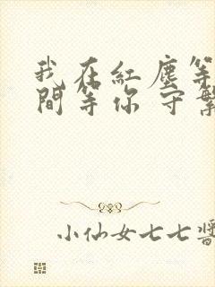 我在红尘等你人间等你 守繁华之外