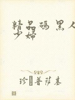 精品码 黑人与少妇