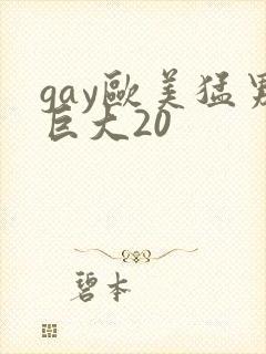 gay欧美猛男巨大20