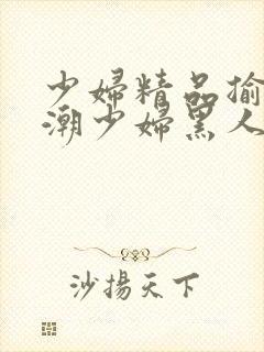 少妇精品揄拍高潮少妇黑人