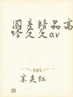 国产精品高潮呻吟久久av