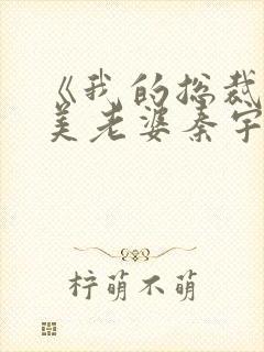 《我的总裁白富美老婆秦宇小说》