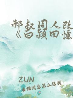 郝叔同人改编的《白颍回忆录》小说