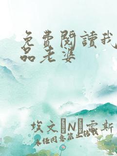 免费阅读我的极品老婆