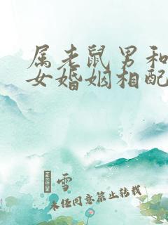 属老鼠男和属蛇女婚姻相配吗