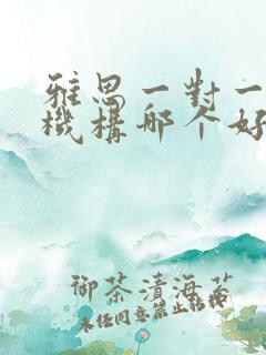 雅思一对一培训机构哪个好