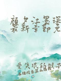 颜夕江墨琛小说最新章节免费阅读