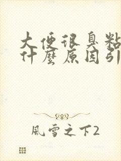 大便很臭粘马桶什么原因引起的