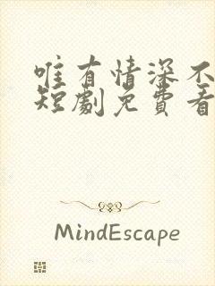 唯有情深不可负短剧免费看