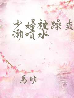 少妇被躁爽到高潮喷水