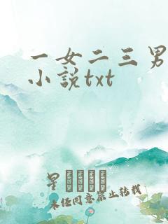 一女二三男事的小说txt