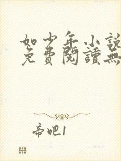 如少年小说全文免费阅读无弹窗