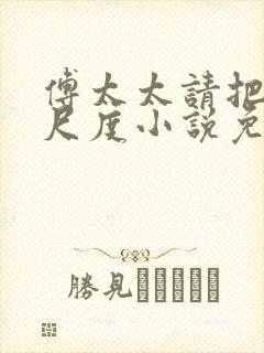 傅太太请把握好尺度小说免费阅读