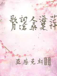 歌词人海茫茫岁月沧桑是什么歌名