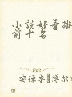 小说好看排行榜前十名