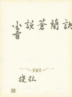 小说苍兰诀免费看