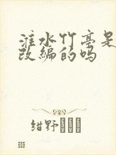 淮水竹亭是小说改编的吗