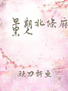 早期北条麻妃和黑人