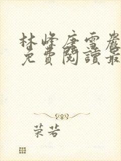 林峰唐雪岩小说免费阅读最新章节