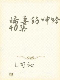 娇妻的呻吟1一40集