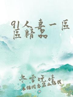 91人妻一区二区精品