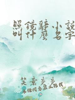 照镜辞小说原著叫什么名字