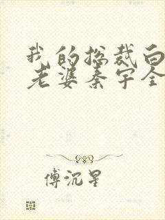 我的总裁白富美老婆秦宇全本免费下载