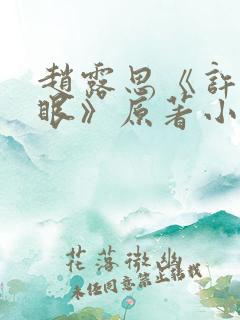 赵露思《许我耀眼》原著小说