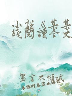 小说《某某》在线阅读全文