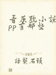 看原耽小说的app有哪些