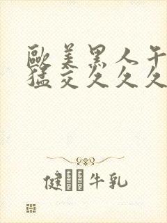 欧美黑人午夜性猛交久久久