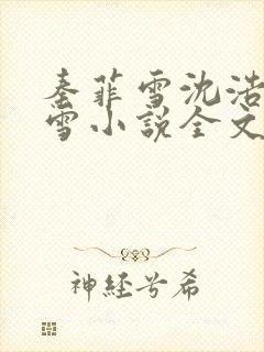 秦菲雪沈浩秦菲雪小说全文免费阅读