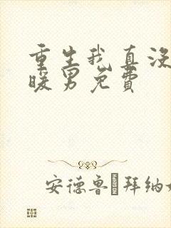 重生我真没想当暖男免费