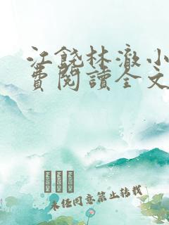 江饶林澈小说免费阅读全文